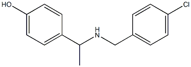 4-(1-{[(4-chlorophenyl)methyl]amino}ethyl)phenol Structure