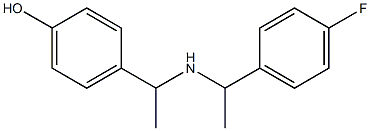 4-(1-{[1-(4-fluorophenyl)ethyl]amino}ethyl)phenol Structure