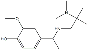 4-(1-{[2-(dimethylamino)-2-methylpropyl]amino}ethyl)-2-methoxyphenol Structure