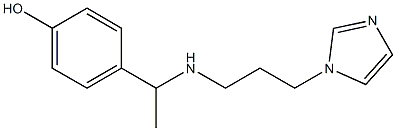 4-(1-{[3-(1H-imidazol-1-yl)propyl]amino}ethyl)phenol Structure