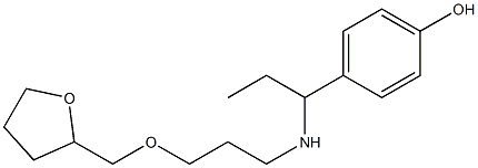 4-(1-{[3-(oxolan-2-ylmethoxy)propyl]amino}propyl)phenol Structure