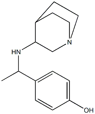 4-(1-{1-azabicyclo[2.2.2]octan-3-ylamino}ethyl)phenol 구조식 이미지