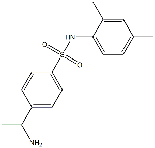 4-(1-aminoethyl)-N-(2,4-dimethylphenyl)benzene-1-sulfonamide 구조식 이미지