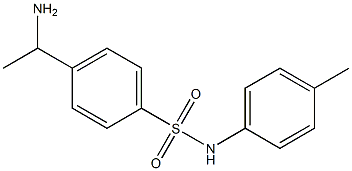 4-(1-aminoethyl)-N-(4-methylphenyl)benzene-1-sulfonamide Structure