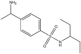 4-(1-aminoethyl)-N-(pentan-3-yl)benzene-1-sulfonamide Structure