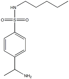 4-(1-aminoethyl)-N-pentylbenzene-1-sulfonamide 구조식 이미지