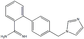 4'-(1H-imidazol-1-ylmethyl)-1,1'-biphenyl-2-carboximidamide 구조식 이미지