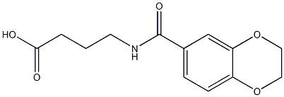 4-(2,3-dihydro-1,4-benzodioxin-6-ylformamido)butanoic acid Structure