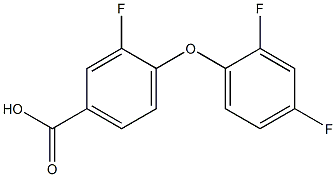 4-(2,4-difluorophenoxy)-3-fluorobenzoic acid Structure