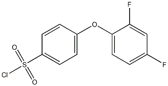 4-(2,4-difluorophenoxy)benzene-1-sulfonyl chloride 구조식 이미지