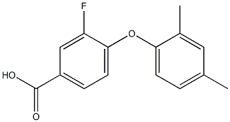 4-(2,4-dimethylphenoxy)-3-fluorobenzoic acid Structure