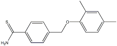 4-(2,4-dimethylphenoxymethyl)benzene-1-carbothioamide Structure