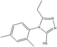 4-(2,4-dimethylphenyl)-5-ethyl-4H-1,2,4-triazole-3-thiol Structure