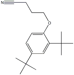 4-(2,4-di-tert-butylphenoxy)butanenitrile Structure