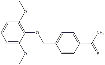 4-(2,6-dimethoxyphenoxymethyl)benzene-1-carbothioamide Structure