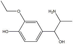 4-(2-amino-1-hydroxypropyl)-2-ethoxyphenol 구조식 이미지