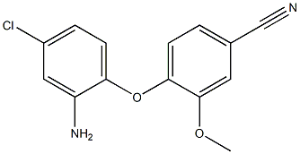 4-(2-amino-4-chlorophenoxy)-3-methoxybenzonitrile 구조식 이미지