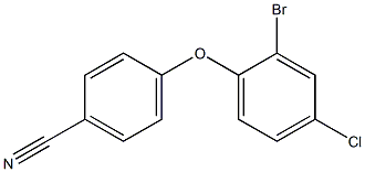 4-(2-bromo-4-chlorophenoxy)benzonitrile Structure