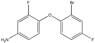 4-(2-bromo-4-fluorophenoxy)-3-fluoroaniline 구조식 이미지