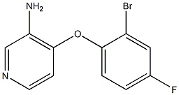4-(2-bromo-4-fluorophenoxy)pyridin-3-amine 구조식 이미지