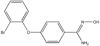 4-(2-bromophenoxy)-N'-hydroxybenzene-1-carboximidamide Structure