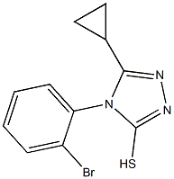 4-(2-bromophenyl)-5-cyclopropyl-4H-1,2,4-triazole-3-thiol Structure