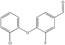 4-(2-chlorophenoxy)-3-fluorobenzaldehyde Structure