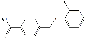 4-(2-chlorophenoxymethyl)benzene-1-carbothioamide Structure