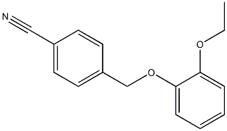 4-(2-ethoxyphenoxymethyl)benzonitrile 구조식 이미지