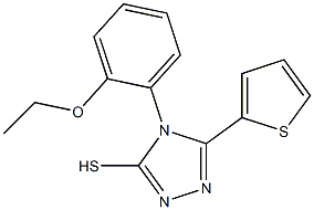 4-(2-ethoxyphenyl)-5-(thiophen-2-yl)-4H-1,2,4-triazole-3-thiol 구조식 이미지