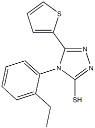 4-(2-ethylphenyl)-5-(thiophen-2-yl)-4H-1,2,4-triazole-3-thiol Structure