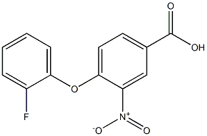 4-(2-fluorophenoxy)-3-nitrobenzoic acid Structure