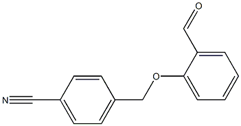 4-(2-formylphenoxymethyl)benzonitrile Structure