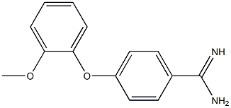 4-(2-methoxyphenoxy)benzene-1-carboximidamide 구조식 이미지