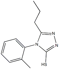 4-(2-methylphenyl)-5-propyl-4H-1,2,4-triazole-3-thiol 구조식 이미지