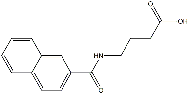 4-(2-naphthoylamino)butanoic acid 구조식 이미지