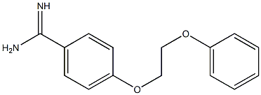 4-(2-phenoxyethoxy)benzene-1-carboximidamide Structure