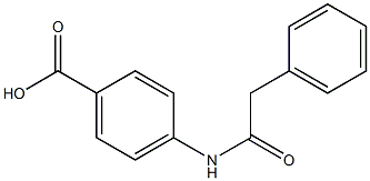 4-(2-phenylacetamido)benzoic acid 구조식 이미지