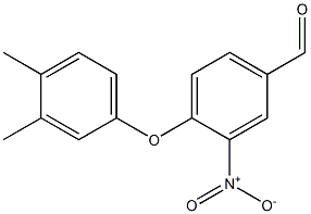 4-(3,4-dimethylphenoxy)-3-nitrobenzaldehyde Structure