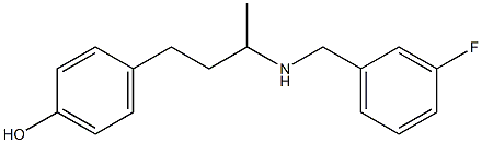 4-(3-{[(3-fluorophenyl)methyl]amino}butyl)phenol Structure