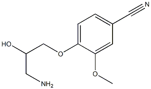 4-(3-amino-2-hydroxypropoxy)-3-methoxybenzonitrile 구조식 이미지