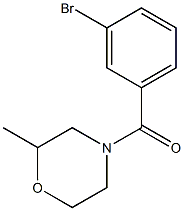 4-(3-bromobenzoyl)-2-methylmorpholine 구조식 이미지