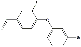 4-(3-bromophenoxy)-3-fluorobenzaldehyde 구조식 이미지