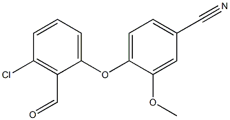 4-(3-chloro-2-formylphenoxy)-3-methoxybenzonitrile 구조식 이미지