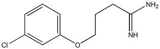 4-(3-chlorophenoxy)butanimidamide Structure