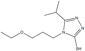 4-(3-ethoxypropyl)-5-(propan-2-yl)-4H-1,2,4-triazole-3-thiol 구조식 이미지