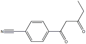 4-(3-oxopentanoyl)benzonitrile 구조식 이미지