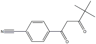 4-(4,4-dimethyl-3-oxopentanoyl)benzonitrile Structure