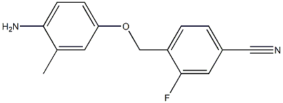 4-(4-amino-3-methylphenoxymethyl)-3-fluorobenzonitrile 구조식 이미지