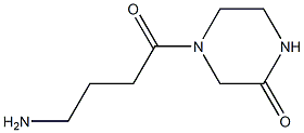 4-(4-aminobutanoyl)piperazin-2-one 구조식 이미지